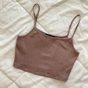 cotton candy la mauve pink tank top